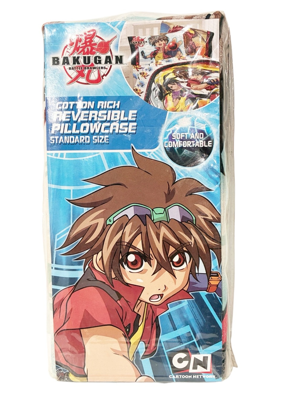 Bakugan Battle Brawlers Cotton Rich Reversible Pillowcase Standard Size NEW